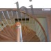 Винтовая лестница Кама пластиковый поручень накладки на ступени бук D1600 H=2920