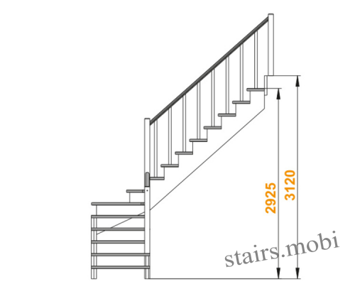 К-001М/4 вид2 чертеж stairs.mobi