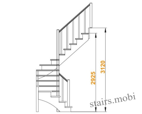 К-003М/4 вид2 чертеж stairs.mobi