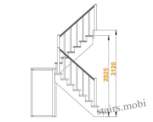 К-004М/2 вид3 чертеж stairs.mobi
