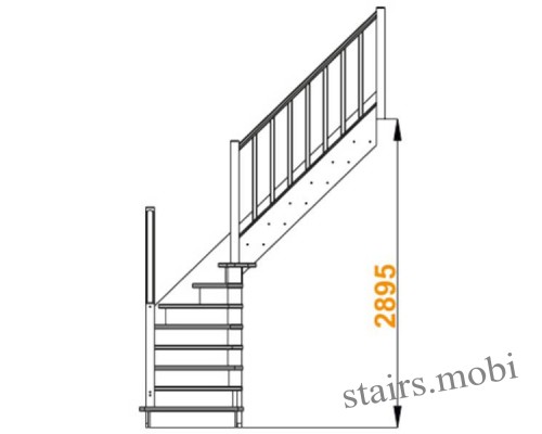 ЛС-225М под покраску вид3 чертеж stairs.mobi