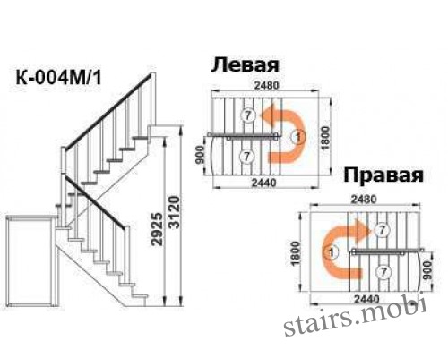 К-004М/1 вид5 чертеж stairs.mobi