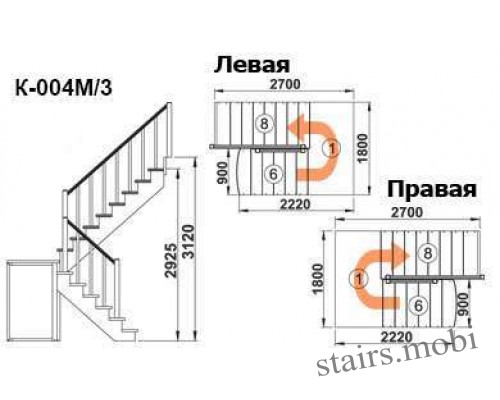 К-004М/3 вид6 чертеж stairs.mobi