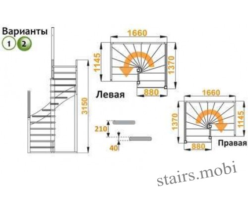 К-005М/2 вид3 чертеж stairs.mobi